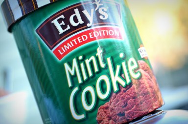 Edy's Limited Edition Mint Cookie ice cream